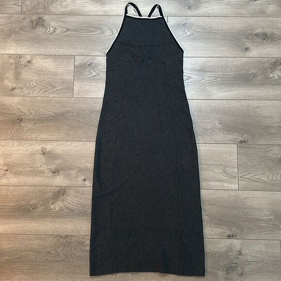 rag & bone Dresses & Skirts - Rag & Bone Thin Racerback Rib Knit Maxi Dress Black Gray Size Medium